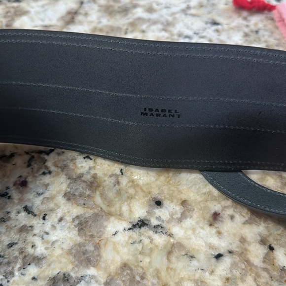 ISABEL MARANT NWT Navy Moshy Knot Leather Wrap Belt size 95 - Picture 11 of 15